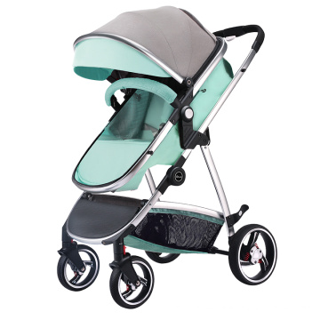 Nouveau bébé poussette/porte-bébé pliable 3 en 1 landau/poussette de voyage de luxe pliable poussette bébé poussette